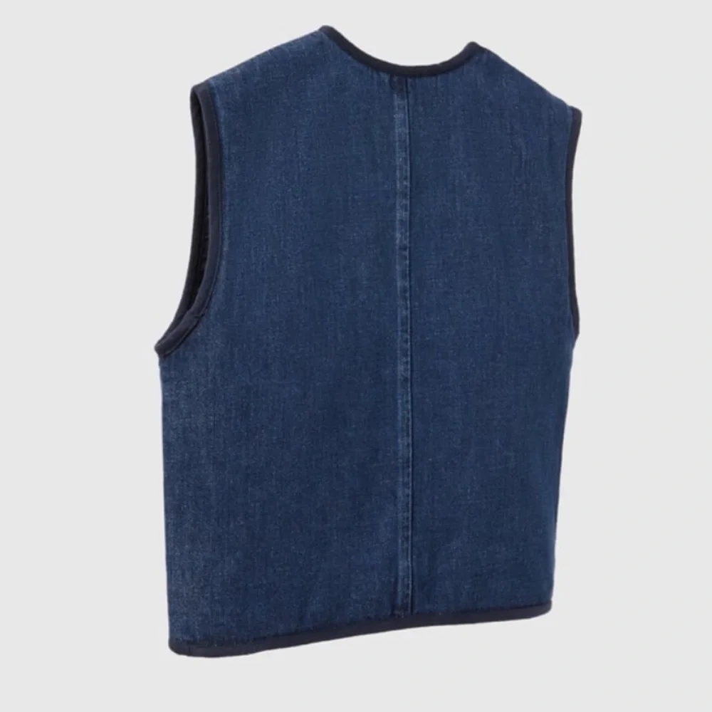Zara Denim Puffer Vest Limited Edition